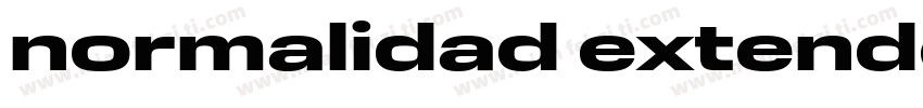 normalidad extended字体转换